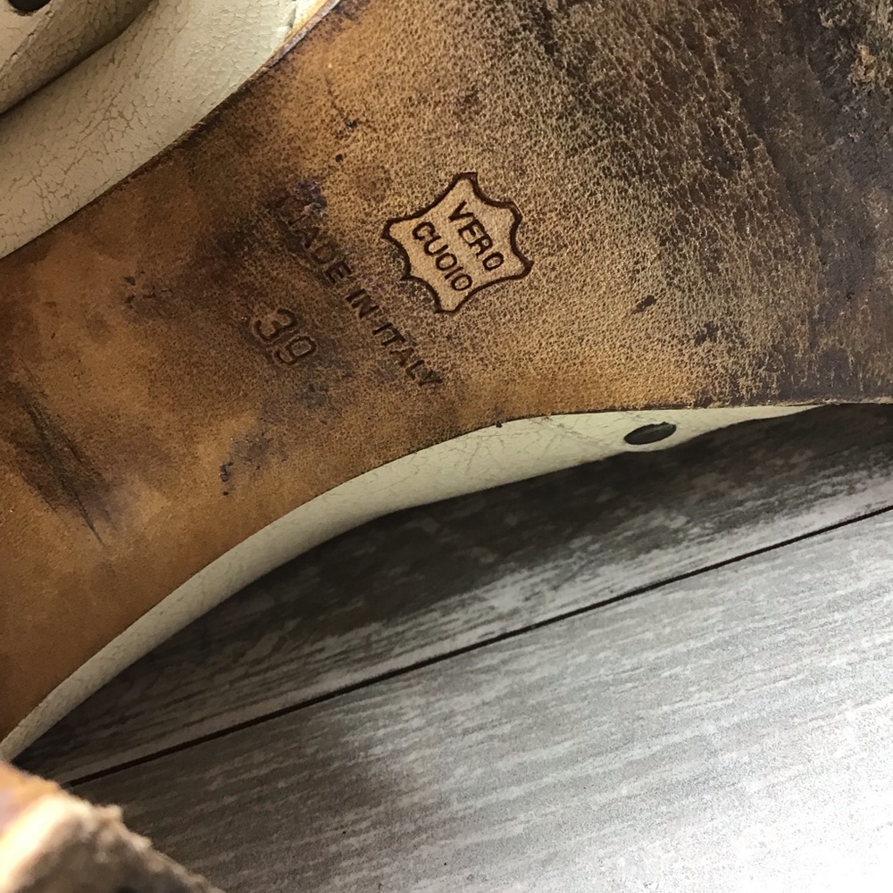 🇮🇹 Italian Made Distressed Boots - Picture 5 of 8